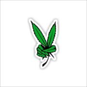 Weed Peace Sticker