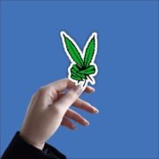 Weed Peace Sticker - Image 2