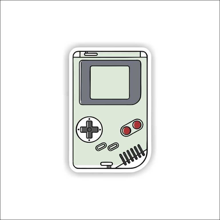 White game boy White game boy Sticker - Image 1