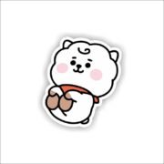 White pookie Sticker