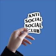 Anti social - social club Sticker - Image 2