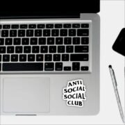 Anti social - social club Sticker - Image 3