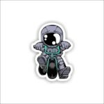 Astronut bike Sticker