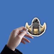 Astronut on moon Sticker - Image 4