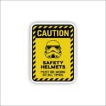 Caution safety Sticker