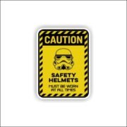 Caution safety Sticker