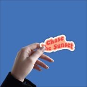 Chase the sunset Sticker - Image 2
