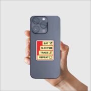 Eat sleep trade repeat Sticker - Image 2