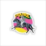 Explore with astronut Sticker