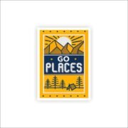 Go places Sticker