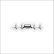Jeep heartbeat Sticker