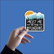 Meet in the mountain Sticker - Image 2