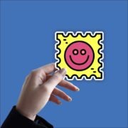 Smiley postcard Sticker - Image 2