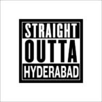 Straight outta hyderabad Sticker