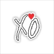 The weeknd XO logo Sticker