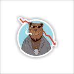 Trading bear Sticker