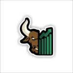 Trading bull sticker
