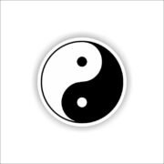 Yin and yang Sticker