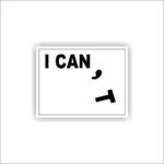 CAN I Sticker