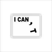 CAN I Sticker
