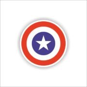 Captain America Shield Sticker