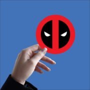 Deadpool MasK logo Sticker - Image 2