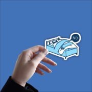 Don't wanna leave the bed Sticker - Image 3