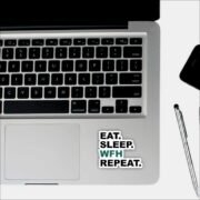 Eat - Sleep - WFH - Repeat Sticker - Image 3