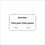 Find your inner peace Sticker