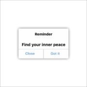 Find your inner peace Sticker
