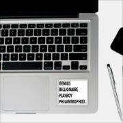 Genius, Billionaire, Playboy, Philanthropist rectangle Sticker - Image 3