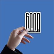 Good bad typography Sticker - Image 2