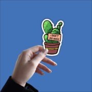 I don't do Hugs Sticker - Image 2