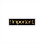 Important Sticker