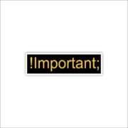 Important Sticker