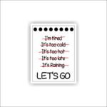 Let's go Sticker