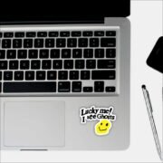 Lucky me i see ghost Sticker - Image 3