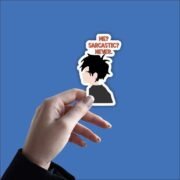 Me Sarcastic Never Sticker - Image 2