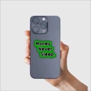 Money never sleep Sticker - Image 4