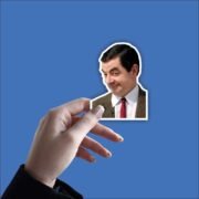 Mr Bean Meme Face Sticker - Image 2