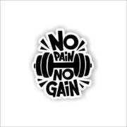 No Pain, No gain Sticker