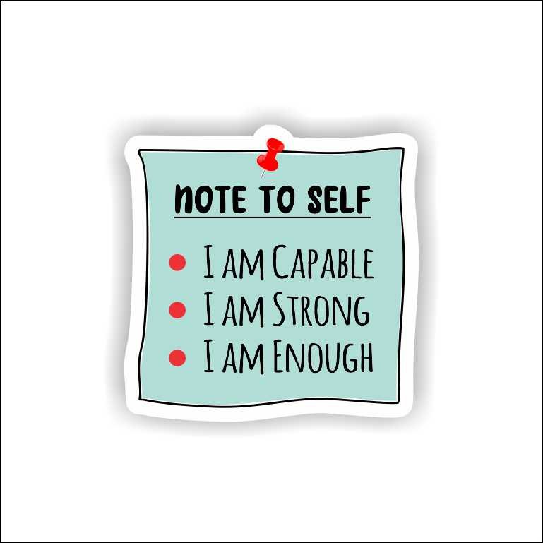 Note To Self Sticker Note To Self Sticker - Image 1