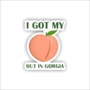 Out in gorgia Sticker