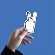 Peace sign Sticker - Image 2