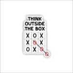 Think Outside The Box Sticker