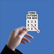 Think Outside The Box Sticker - Image 2