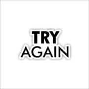 Try again Sticker