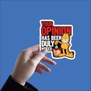 Your Opinion Garfield Official Sticker - Image 2