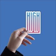 High low bp Sticker - Image 4