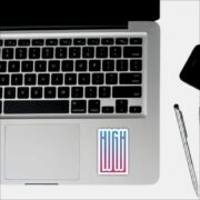 High low bp Sticker - Image 2